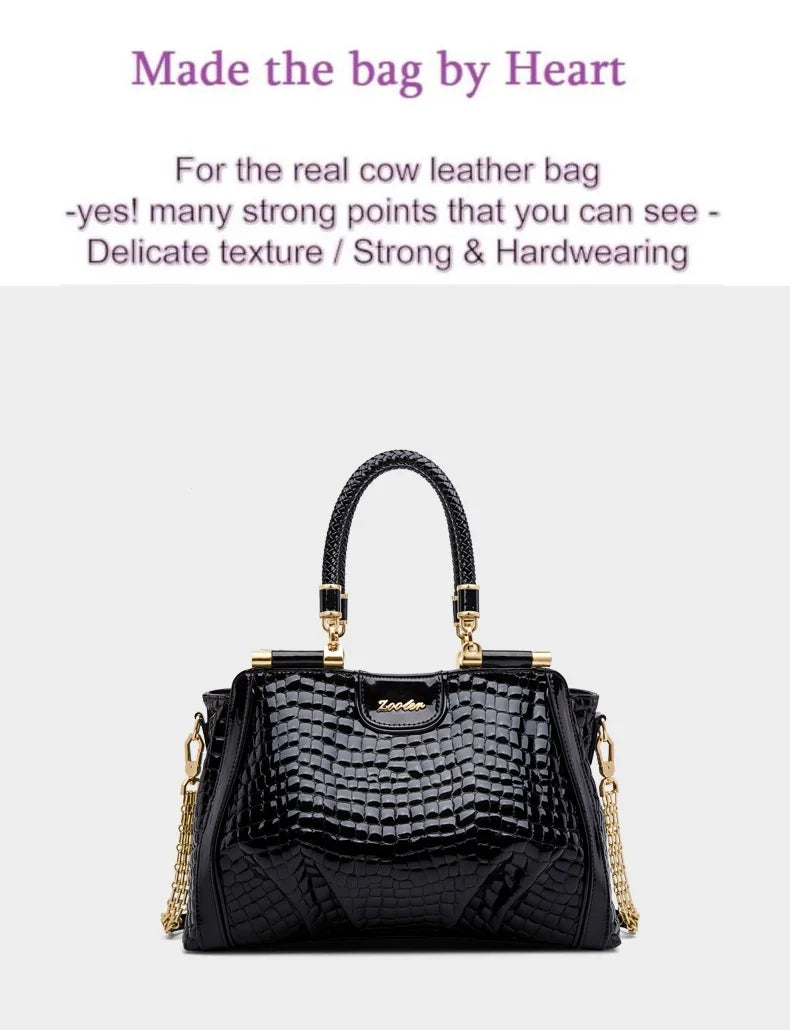 Hot Cow Skin Bag！ZOOLER Handmade Full Real Cow Leather Handbags Soft Skin Genuine Leather Bag Costly Women Fashion Bags #QS220
