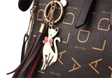 Elegant Tassel PU Leather Tote