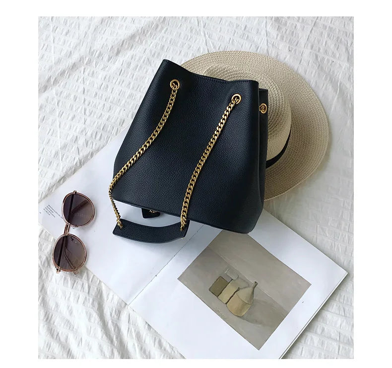 2023 New Women Deluxe Cowhide Genuine Leather Totes Handbag Lady Simple Soft Satchels Bag High Capacity Waterproof Shopping Bags