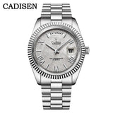 CADISEN Men's Mechanical Watches Luxury Meteorite Dial Automatic Watch For Men Week 100M Japan MIYOTA 8285 Movement Clock Man