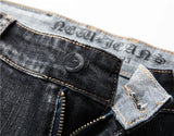 2025 Autumn New Men Regular Fit Stretch Jeans Classic Style Smoky Gray Fashion Casual Denim Pants Male Brand Trousers Blue