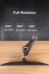 NB NORTH BAYOU F80 A5 Desktop Gas Spring 17-30" LCD LED Monitor Holder Mount Arm Full Motion Display Stand Loading 2-9 Kgs
