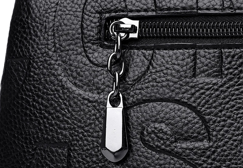 Luxury PU Leather Large Capacity Crossbody Bag – USA-Made Designer Women’s Travel Tote & Shoulder Satchel