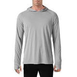 TACVASEN Men's Quick-Dry Long Sleeve Hooded T-Shirt