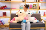 25-100CM Giant Size Unicorn Plush Toy Soft Stuffed Cartoon Unicorn Dolls Animal Horse High Quality Birthday Gift