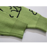 Men’s Harajuku Dinosaur Knitted Sweater