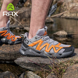 RAX Men's Hiking Shoes Spring  Outdoor Sneakers Men Breathable Mesh Trekking Boots Tactical Walking Ankle Shoes Camping Tourism
