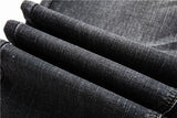2025 Autumn New Men Regular Fit Stretch Jeans Classic Style Smoky Gray Fashion Casual Denim Pants Male Brand Trousers Blue