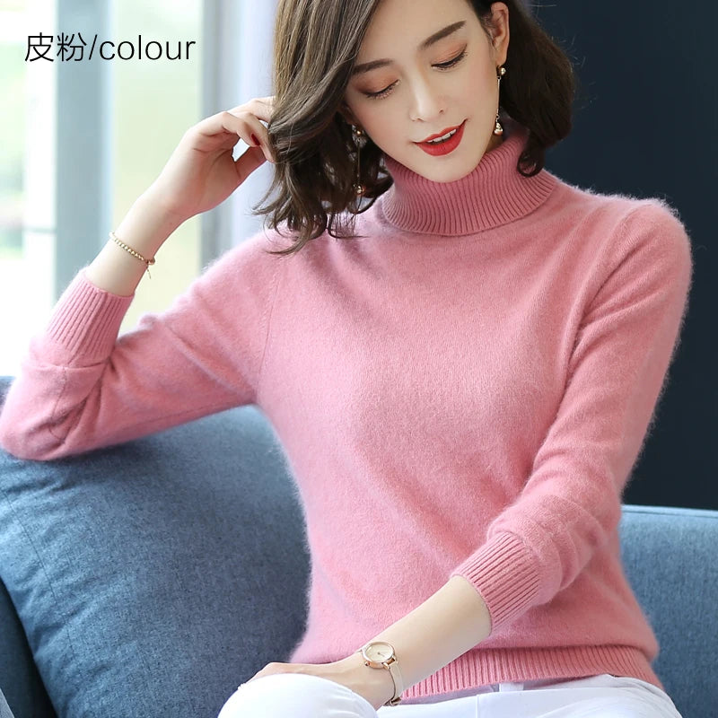 Women's Collared Knit Pullover Sweater