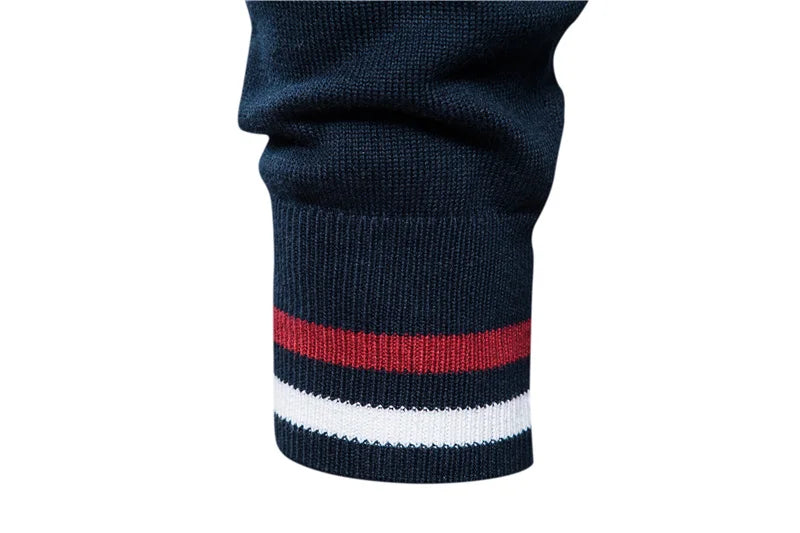 Spliced Streetwear Cardigan – High-Quality USA-Made Cotton Zip Sweater
