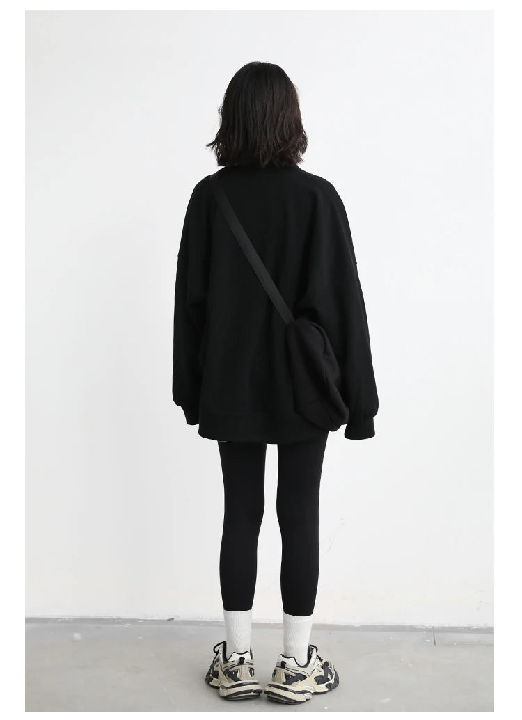 Women's Relaxed V-Neck Cotton-Blend Cardigan