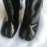 Luxury Leather Tabi Split Toe Ankle Boots - Women's High Heel