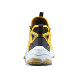 Yellow and black hiking shoe with 