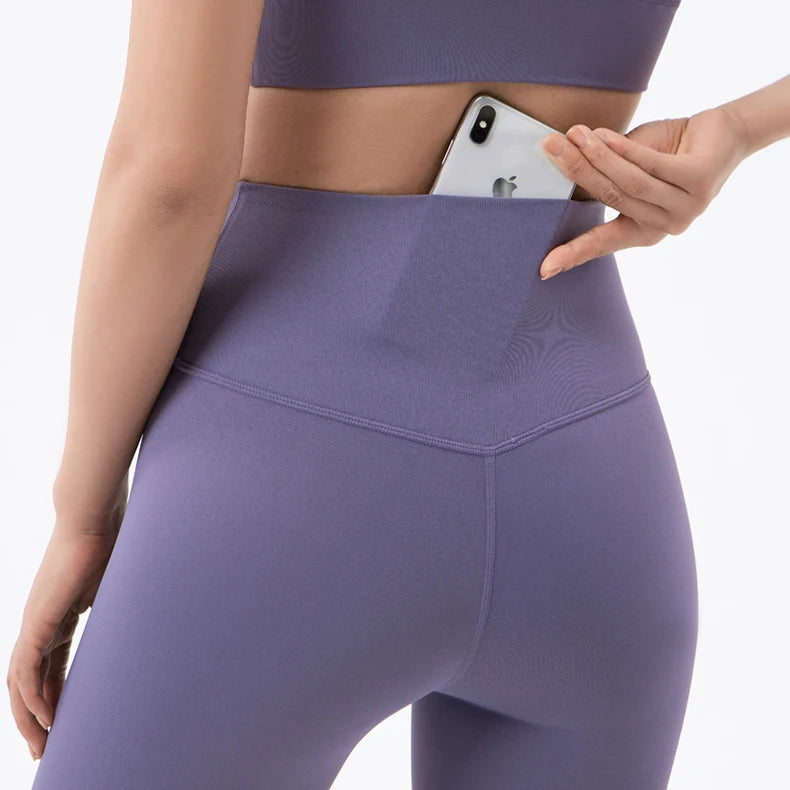 Women's Yoga Set with Sports Bra & High-Waist Leggings