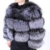Luxury Women’s Real Raccoon & Fox Fur Jacket | Premium Winter Outerwear