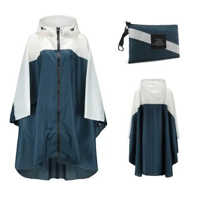 Women's Oversized Waterproof Rain Poncho – Windproof