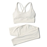 Women's Yoga Set with Sports Bra & High-Waist Leggings