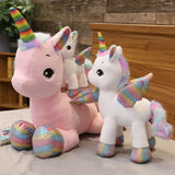 Nice Huggable Cute Unicorn Dream Rainbow Plush Toy High Quality Pink Horse Sweet Girl Home Decor Sleeping Pillow Gift For Kids
