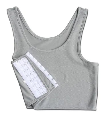 USA-Made Breathable Side-Buckle Mesh Chest Binder – Lightweight Summer Tank Top