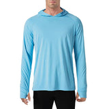 TACVASEN Men's Quick-Dry Long Sleeve Hooded T-Shirt