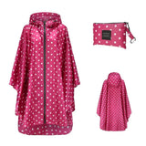 Women's Elegant Waterproof Poncho Raincoat – All Sizes