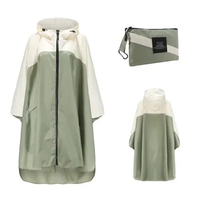 Women's Oversized Waterproof Rain Poncho – Windproof