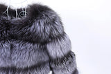 Luxury Women’s Real Raccoon & Fox Fur Jacket | Premium Winter Outerwear