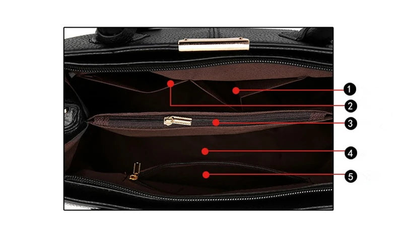 Luxury Women’s PU Leather Designer Tote – Versatile Fashion Shoulder Bag