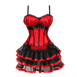 Women's Corset Dress with Straps & Lace | Plus Size Bustier Set