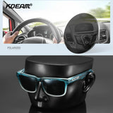 KDEAM Men's Polarized Sunglasses Fishing Lifestyles Mirrored Color Blocking Sun Glasses Women Legend Square Sunglass With Box
