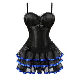Women's Corset Dress with Straps & Lace | Plus Size Bustier Set