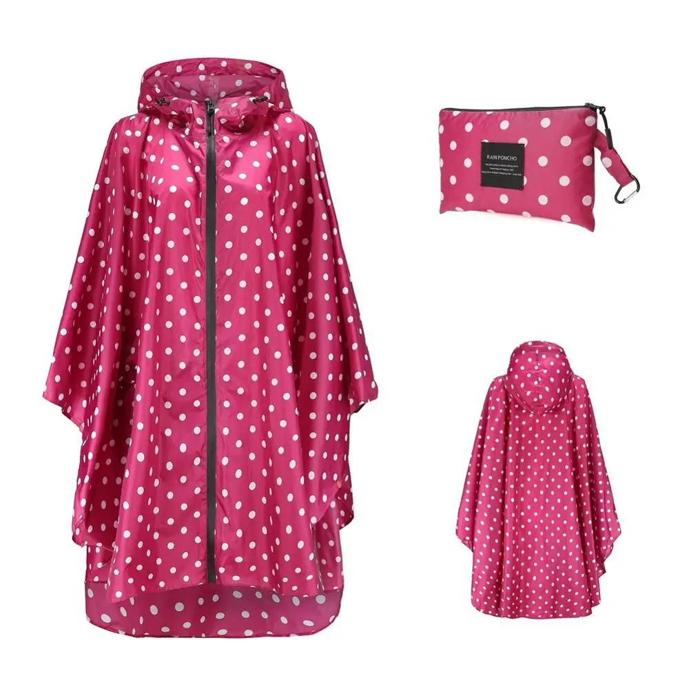 Women's Oversized Waterproof Rain Poncho – Windproof