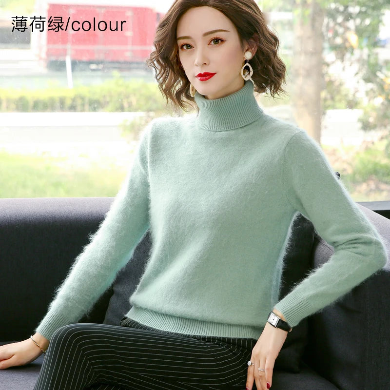Women's Collared Knit Pullover Sweater