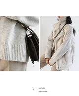 Women's Relaxed Mock Neck Knit Sweater