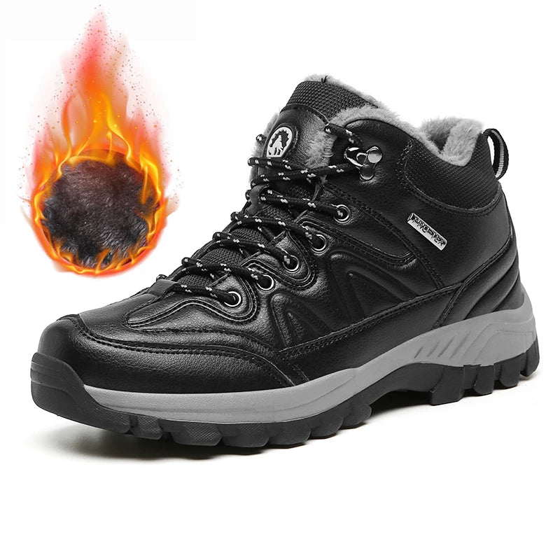 All-Terrain Waterproof Leather Winter Boots