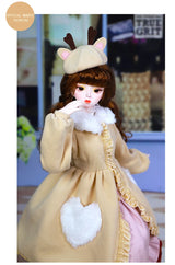 Special Price DBS Doll 1/3 BJD Mechanical Joint Body With Makeup Including Hair Eyes Clothes 62cm Height Girls Dream Fairy