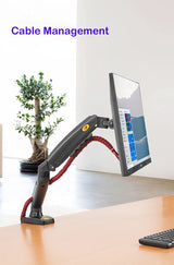 NB NORTH BAYOU F80 A5 Desktop Gas Spring 17-30" LCD LED Monitor Holder Mount Arm Full Motion Display Stand Loading 2-9 Kgs