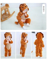 Adorable Animal Cartoon Baby Winter Rompers