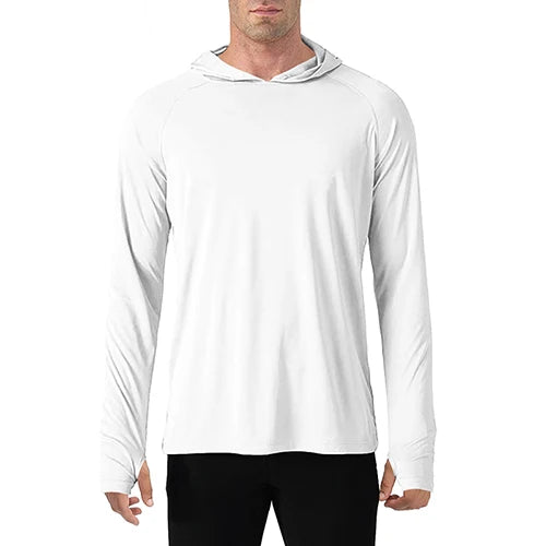 TACVASEN Men's Quick-Dry Long Sleeve Hooded T-Shirt