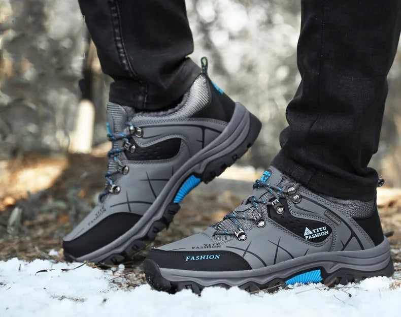 Waterproof Winter Leather Hiking Boots