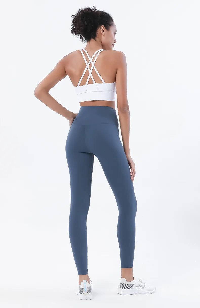 Women's Yoga Set with Sports Bra & High-Waist Leggings