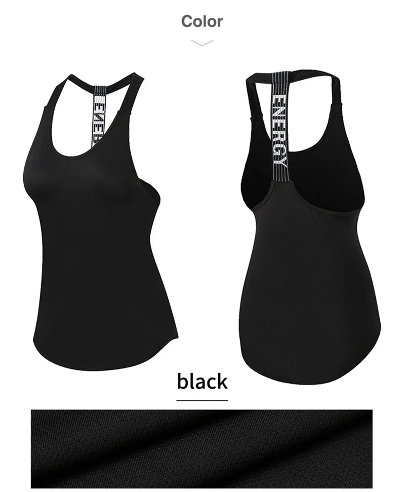 Open-Back Activewear Workout Tank