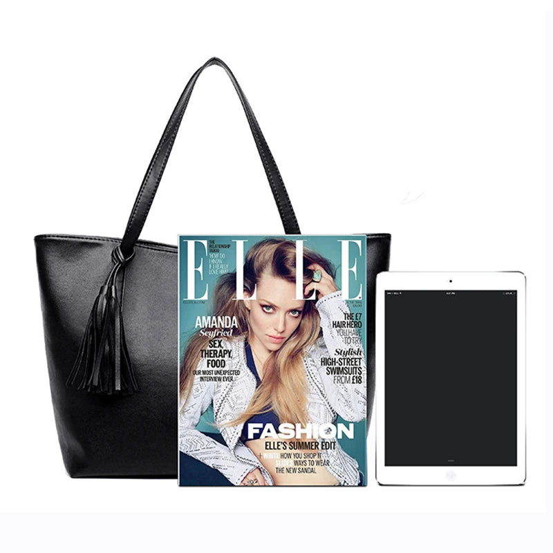 Women's Retro Tassel Tote Shoulder Bag