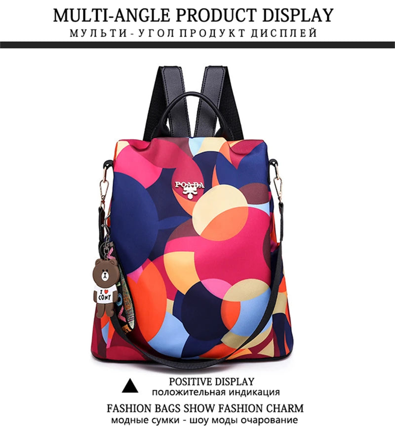 Women's Oxford Backpack with Organizer Pockets