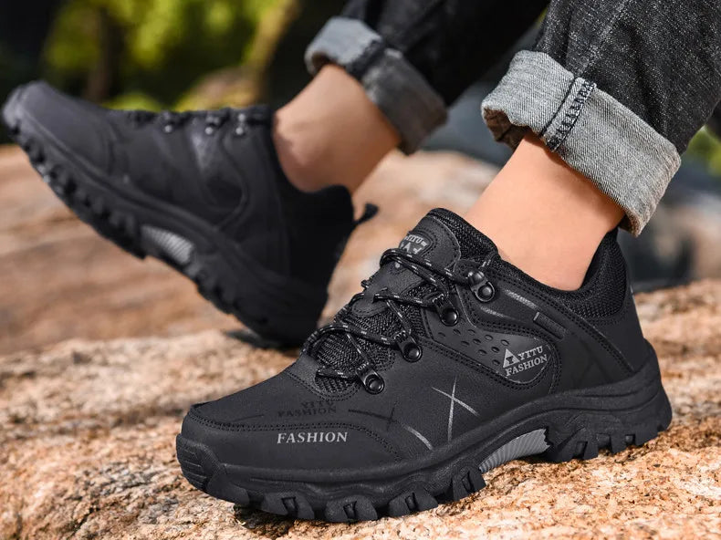 Waterproof Winter Leather Hiking Boots