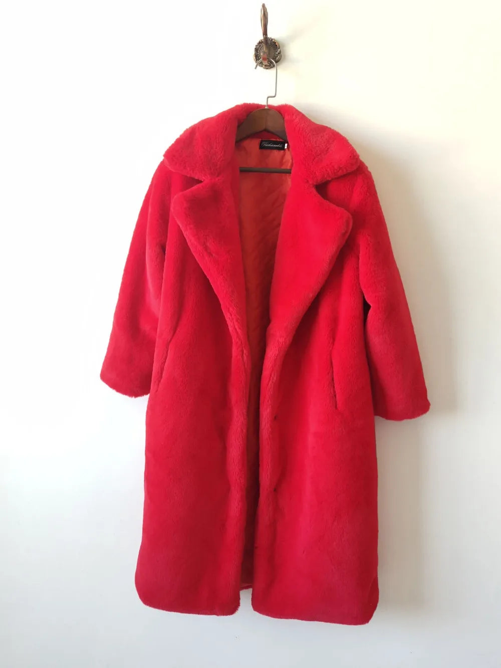 Luxury Faux Rabbit Fur Winter Overcoat