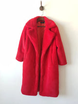 Luxury Faux Rabbit Fur Winter Overcoat