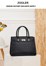 Hot ZOOLER Fashion Woman Bag Full Genuine Leather Shoulder Bags for Businesswomen Real Cow Handbags Purses Bolsa Feminina #wg383