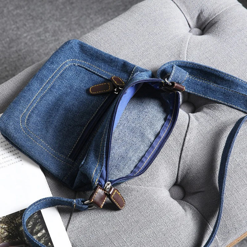 Fashion Shoulder Bags For Women Vintage Denim Crossbody Bag Female Small Messenger Bags Casual Handbags Purse