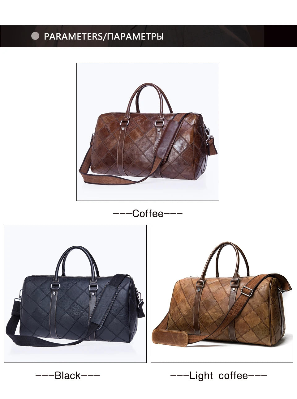 WESTAL Men's Travel Bags Hand Luggage Genuine Leather Duffle Bags Leather Luggage Travel Bag Suitcases Handbags big/Weekend Bag